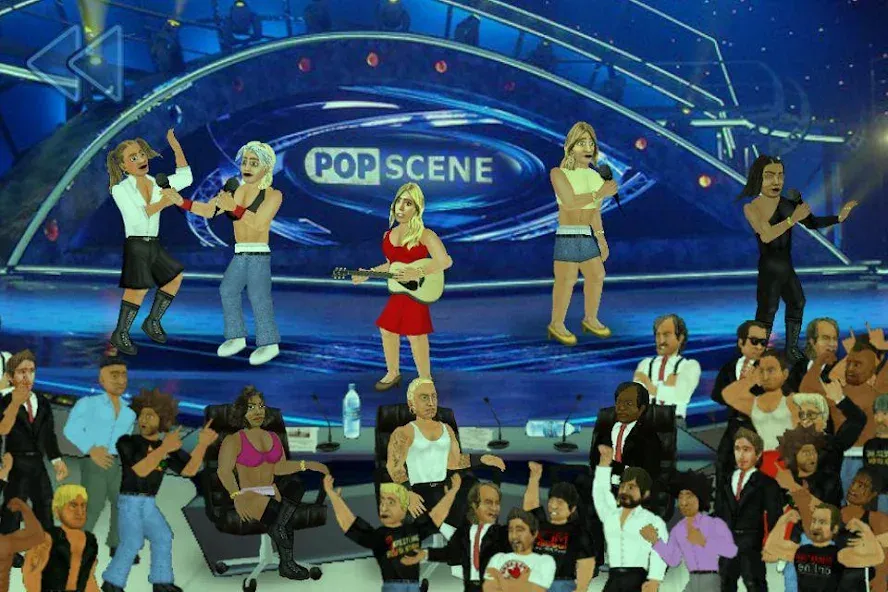 Popscene (Попсцена)  [МОД Бесконечные монеты] Screenshot 1