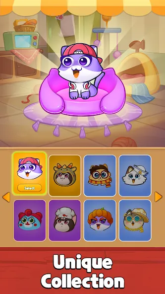 Cat Sort Puzzle: Cute Pet Game  [МОД Бесконечные деньги] Screenshot 5