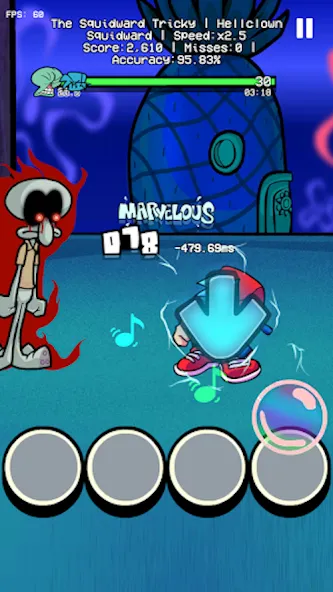 Trickward Undersea Beat Battle (Триковый Фанкин Мод против БФ)  [МОД Много монет] Screenshot 1