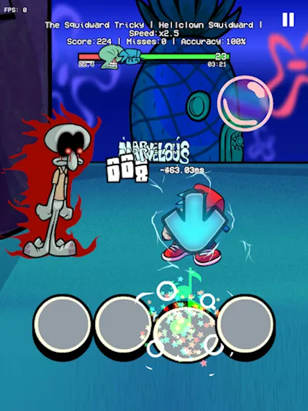 Trickward Undersea Beat Battle (Триковый Фанкин Мод против БФ)  [МОД Много монет] Screenshot 4