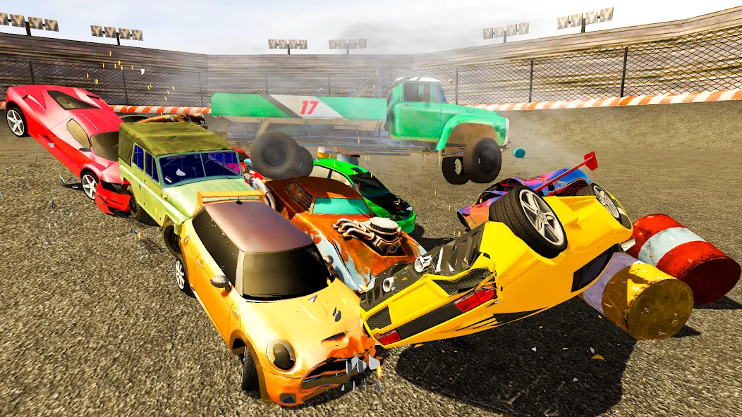 Demolition Derby Mad Car Crash (Дерби Деструкция Симулятор)  [МОД Бесконечные монеты] Screenshot 3