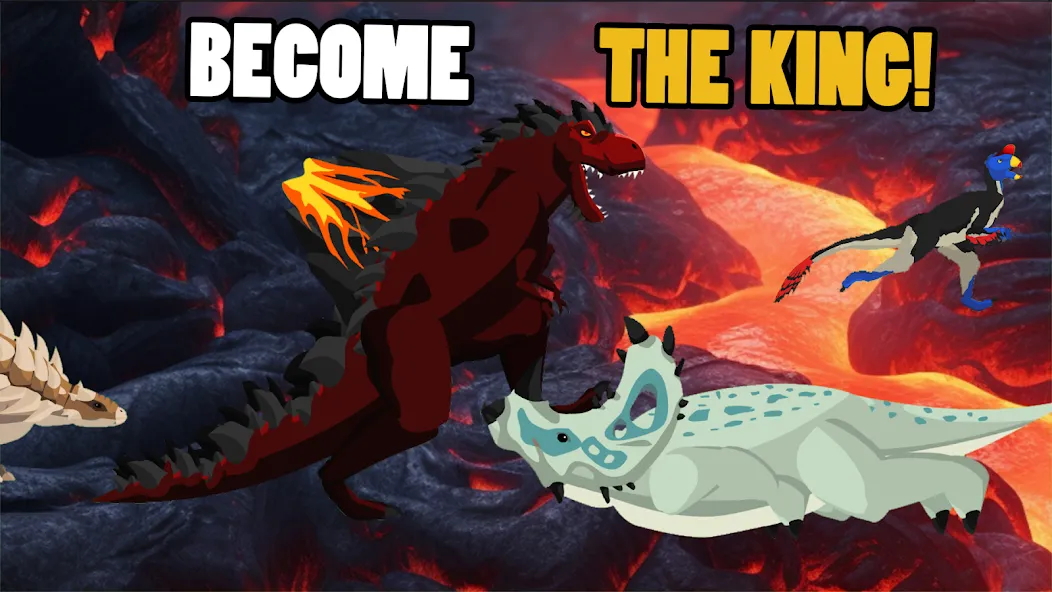 T-Rex Fights More Dinosaurs  [МОД Бесконечные монеты] Screenshot 4