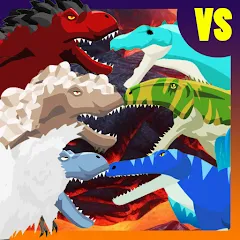 Скачать взлом T-Rex Fights More Dinosaurs  [МОД Бесконечные монеты] - последняя версия apk на Андроид