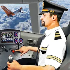 Взломанная Plane Pilot Flight Simulator (Плейн Пилот Флайт Симулятор)  [МОД Mega Pack] - полная версия apk на Андроид