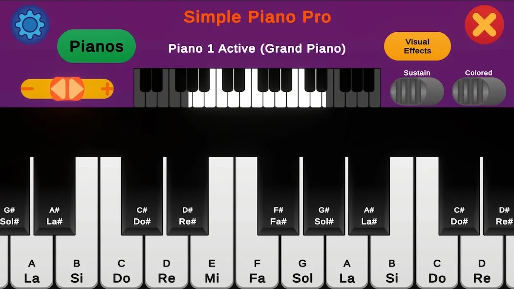 Simple Piano Pro (Симпл Пиано Про)  [МОД Меню] Screenshot 1