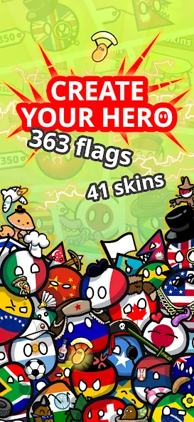 Countryball Potato Mayhem (Кантрибол Потето Мейхем)  [МОД Много денег] Screenshot 3