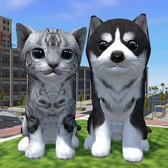 Скачать взлом Cute Cat And Puppy World (Кьют Кэт Энд Паппи Ворлд)  [МОД Menu] - стабильная версия apk на Андроид
