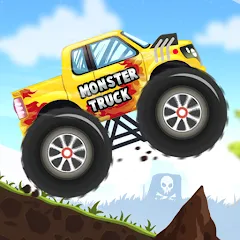 Скачать взломанную Kids Monster Truck Racing Game  [МОД Бесконечные деньги] - полная версия apk на Андроид