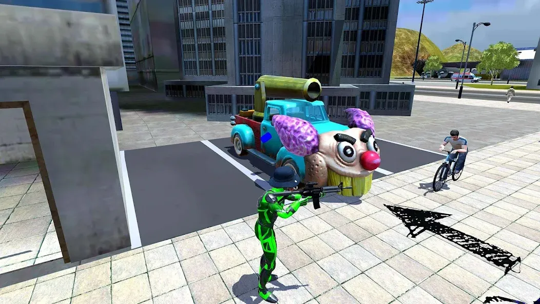Rope Frog Ninja Hero Car Vegas (Роуп Фрог Ниндзя Герой Кар Вегас)  [МОД Все открыто] Screenshot 4
