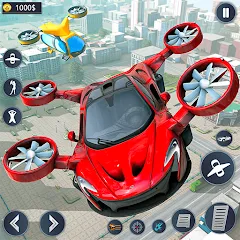 Скачать взломанную Flying Car Robot Game Car Game  [МОД Много монет] - полная версия apk на Андроид