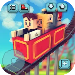 Скачать взлом Theme Park Craft: Build & Ride  [МОД Бесконечные деньги] - стабильная версия apk на Андроид