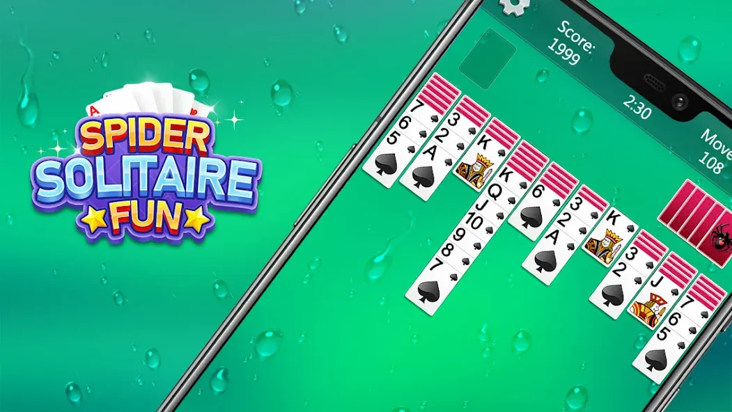 Spider Solitaire Fun (Спайдер Солитер Фан)  [МОД Бесконечные деньги] Screenshot 3