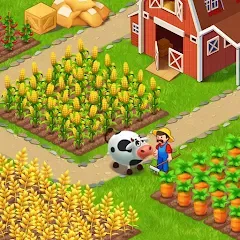 Скачать взломанную Farm City: Farming & Building (Фарм Сити)  [МОД Много денег] - стабильная версия apk на Андроид
