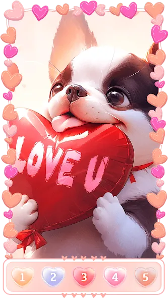 Love, Heart Coloring Book  [МОД Много денег] Screenshot 5