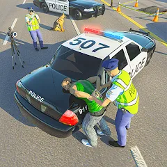 Скачать взломанную Police Simulator Job Cop Game  [МОД Menu] - полная версия apk на Андроид