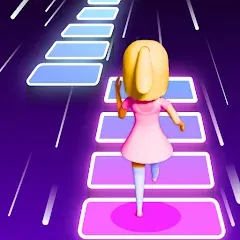 Взломанная Melody Run - Cute Popcat Music (Мелодия Ран)  [МОД Unlimited Money] - полная версия apk на Андроид