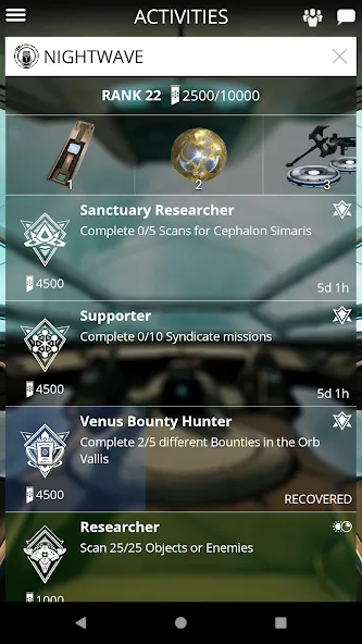 Warframe Companion (Уорфрейм Компаньон)  [МОД Unlocked] Screenshot 2
