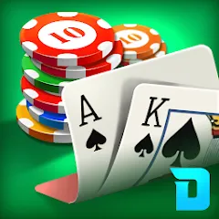 Скачать взломанную DH Texas Poker - Texas Hold'em (ДХ Техас Покер)  [МОД Бесконечные деньги] - последняя версия apk на Андроид
