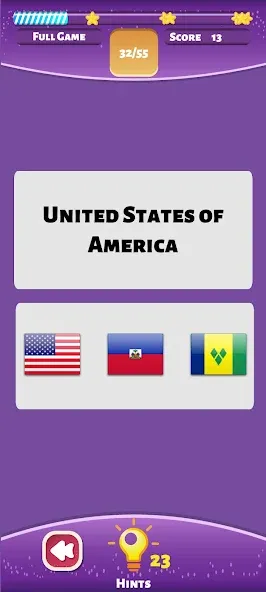Country Flags World Quiz Game  [МОД Бесконечные монеты] Screenshot 1