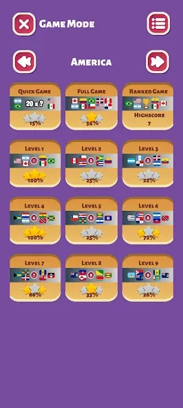 Country Flags World Quiz Game  [МОД Бесконечные монеты] Screenshot 2