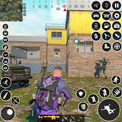 Взломанная FPS Encounter Strike Offline (ФПС Энкаунтер Страйк Оффлайн)  [МОД Меню] - стабильная версия apk на Андроид