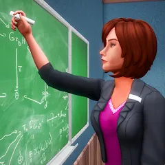 Взлом High School Teacher Simulator  [МОД Бесконечные монеты] - последняя версия apk на Андроид