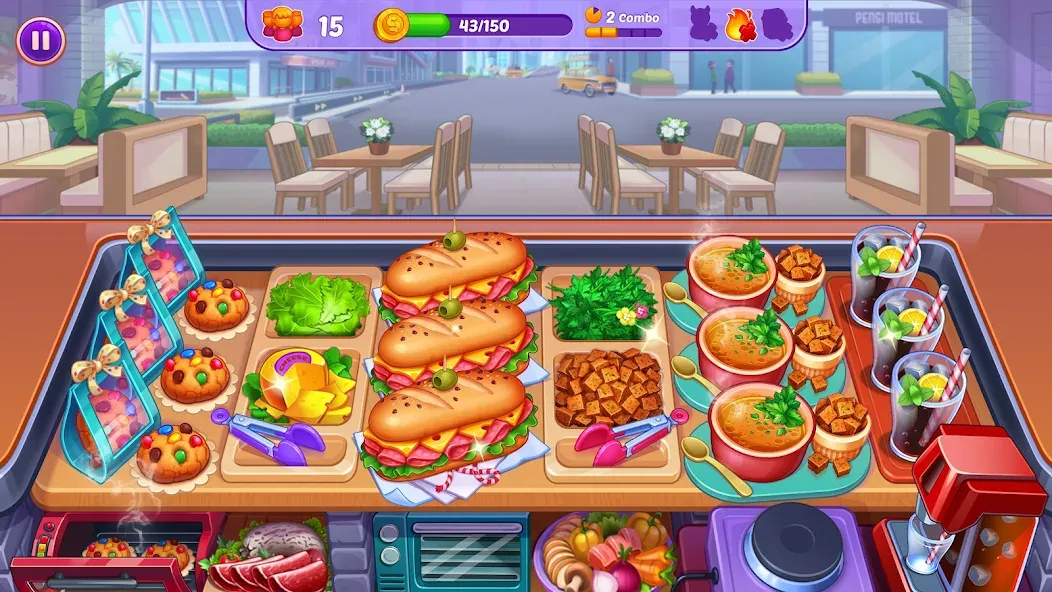 Cooking Crush - Cooking Game (Кукинг Краш)  [МОД Бесконечные деньги] Screenshot 4