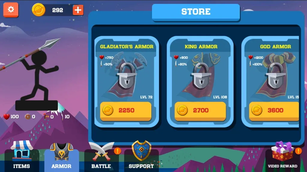 Spear war with Stickman (Спир вар)  [МОД Unlimited Money] Screenshot 3