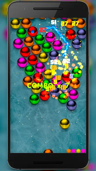 Magnetic balls bubble shoot  [МОД Бесконечные деньги] Screenshot 3