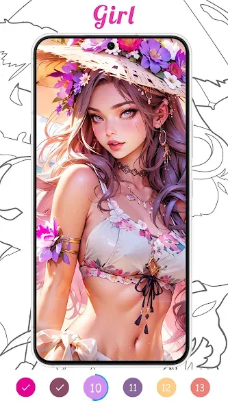 Coloring Games-Color By Number  [МОД Menu] Screenshot 3