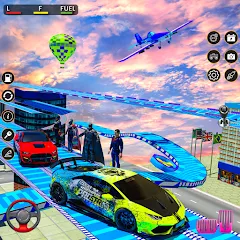 Скачать взломанную Rampa Car Game: GT Car stunts (Мега Рэмпс)  [МОД Mega Pack] - стабильная версия apk на Андроид