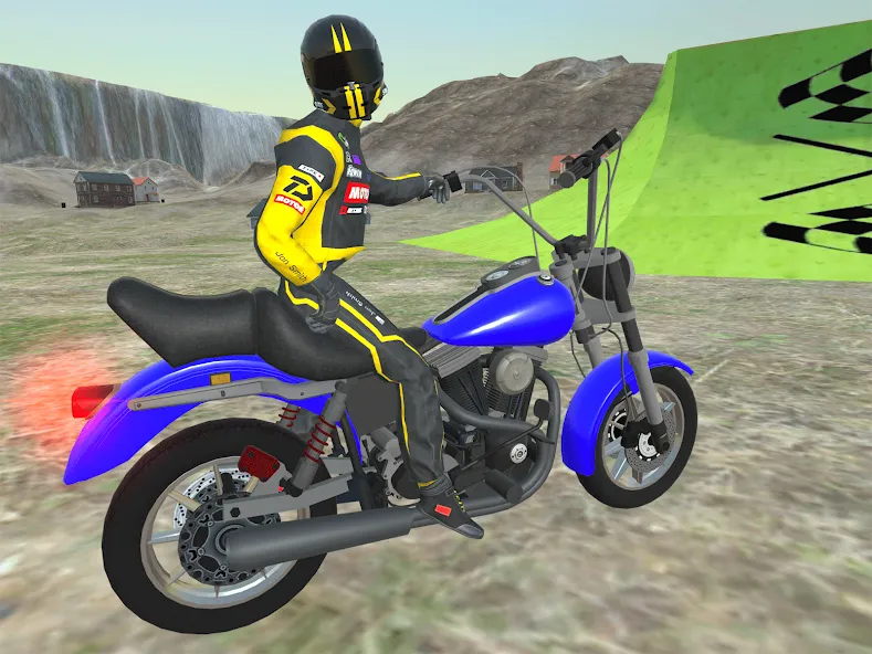 Moto bike Driving: Mega Ramp  [МОД Много денег] Screenshot 1