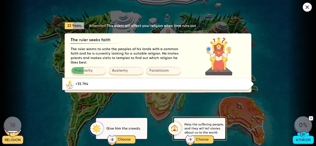 Religion Inc. God Simulator (Релиджн Инк)  [МОД Все открыто] Screenshot 2