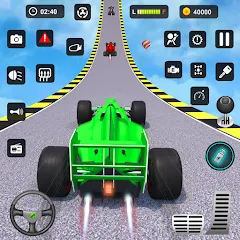 Скачать взлом Formula Car Stunt - Car Games (Формула автомобиль трюк)  [МОД Mega Pack] - стабильная версия apk на Андроид