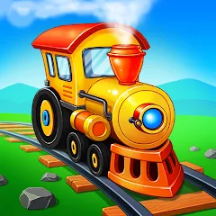 Взломанная Train Games for Kids: station  [МОД Unlocked] - последняя версия apk на Андроид