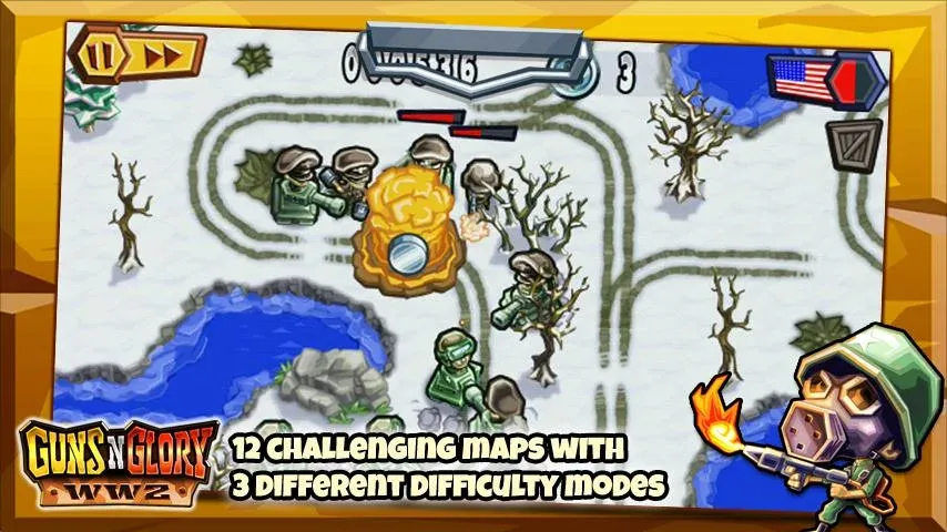 Guns'n'Glory WW2  [МОД Много денег] Screenshot 3