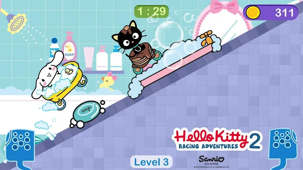 Hello Kitty games - car game  [МОД Меню] Screenshot 3