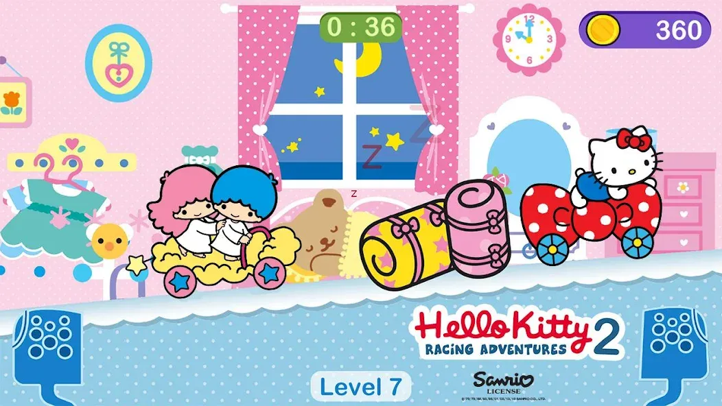 Hello Kitty games - car game  [МОД Меню] Screenshot 4
