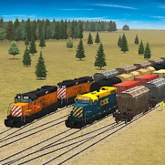 Скачать взлом Train and rail yard simulator (Трейн энд рэйл йард симулятор)  [МОД Меню] - полная версия apk на Андроид
