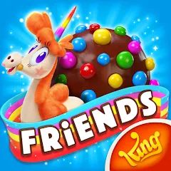 Взломанная Candy Crush Friends Saga (Кенди Краш Френдс Сага)  [МОД Бесконечные монеты] - полная версия apk на Андроид