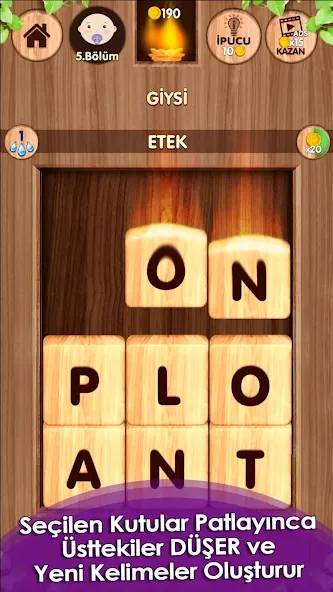 Düşen! Kelime Oyunu  [МОД Unlocked] Screenshot 2