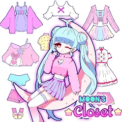 Скачать взломанную Moon's Closet dress up game  [МОД Много денег] - полная версия apk на Андроид