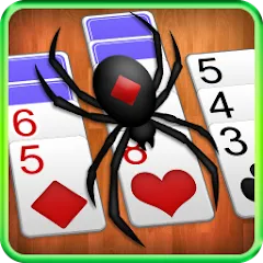 Взлом Spider Solitaire  [МОД Menu] - полная версия apk на Андроид