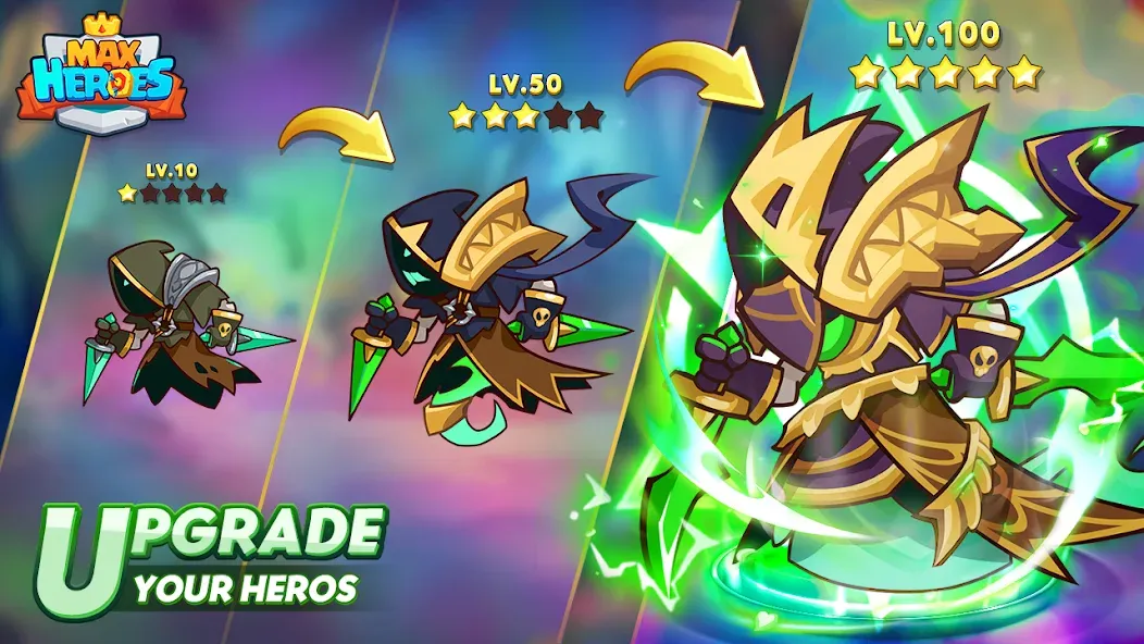 Max Heroes : Casual Idle RPG (Макс Герои)  [МОД Все открыто] Screenshot 3
