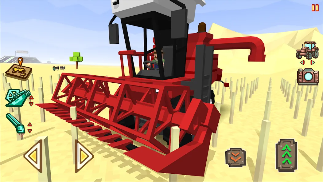 Blocky Farm Racing & Simulator  [МОД Mega Pack] Screenshot 1