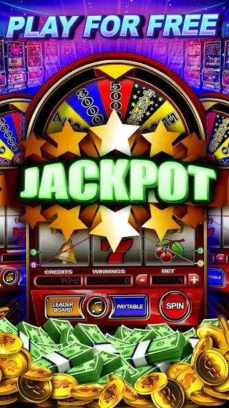 Money Wheel Slot Machine Game (Мани Вил Слот Машине Гейм)  [МОД Много монет] Screenshot 2