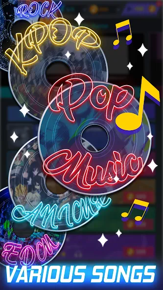 Tap Tap Music-Pop Songs  [МОД Бесконечные деньги] Screenshot 4