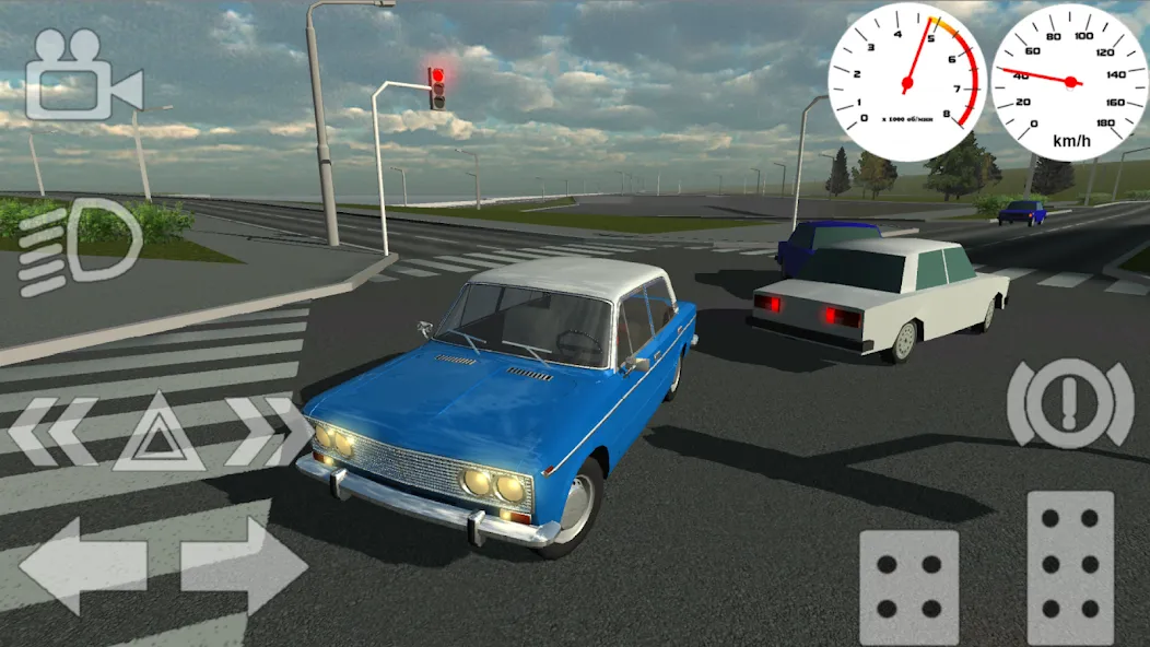 Russian Classic Car Simulator (Русский Классический Автосимулятор)  [МОД Menu] Screenshot 4