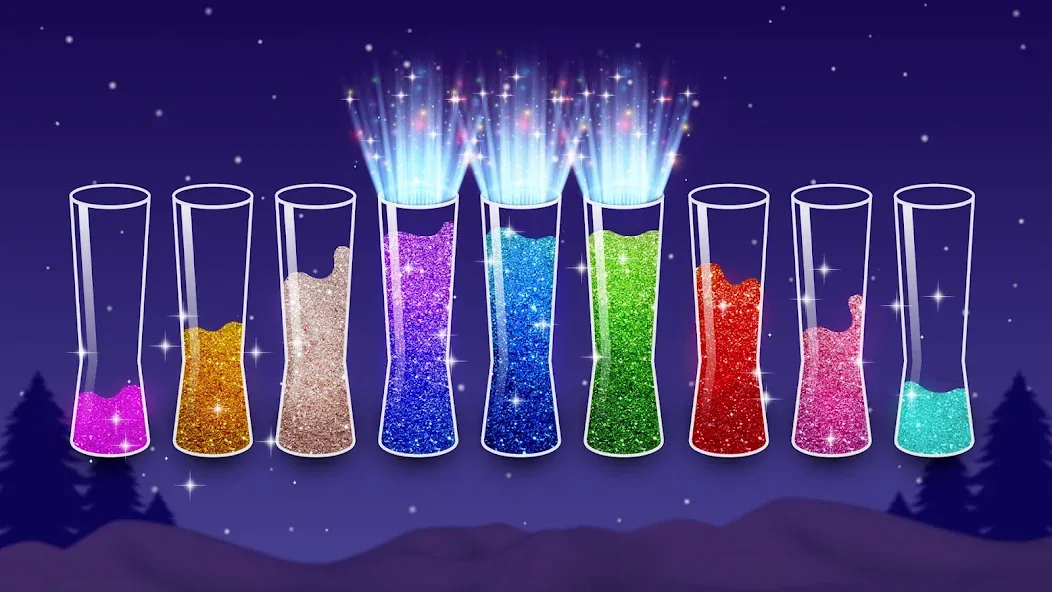 Color Water Sort Wooden Puzzle (Цвет воды Сорт Вуди Пазл)  [МОД Все открыто] Screenshot 2