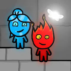 Скачать взломанную Fireboy & Watergirl FairyTales  [МОД Бесконечные деньги] - последняя версия apk на Андроид